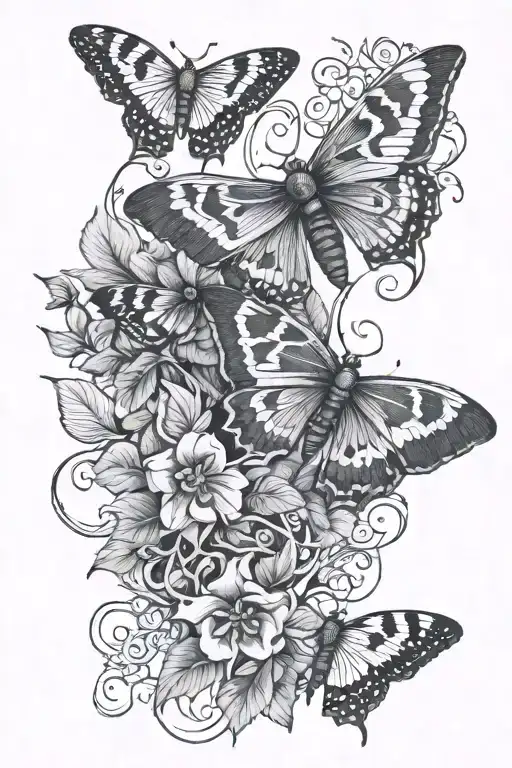 Moths And Vine Wrapped