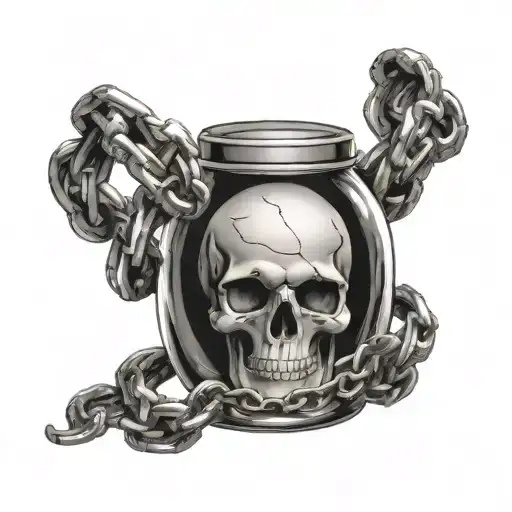 Skull And Chains Jar