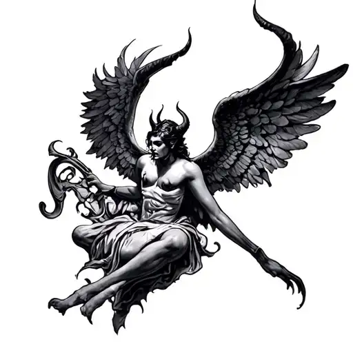 The Devil Was Once A Beautiful Angel In Font
