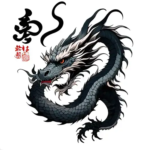 Japanese Dragon Wrapped