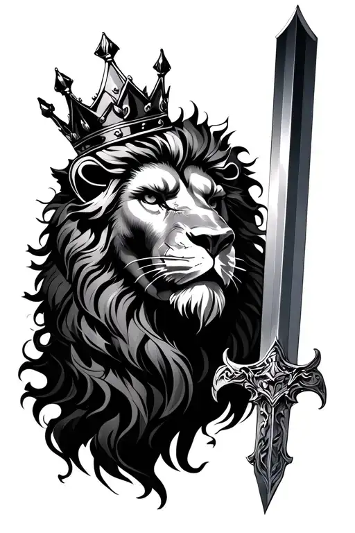 Sword Crown Lion And The Three