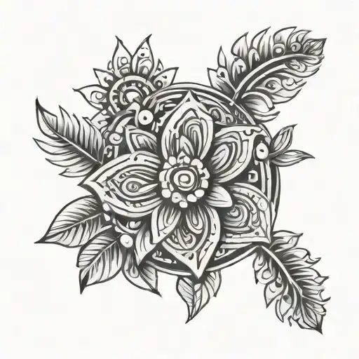 Aztec Flowers 3