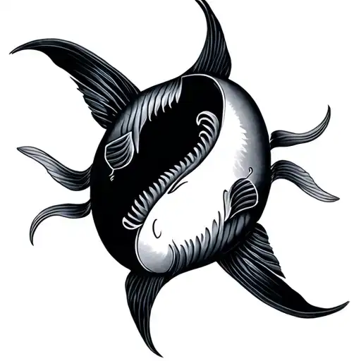 Pink Floyd Fish Yin Yang