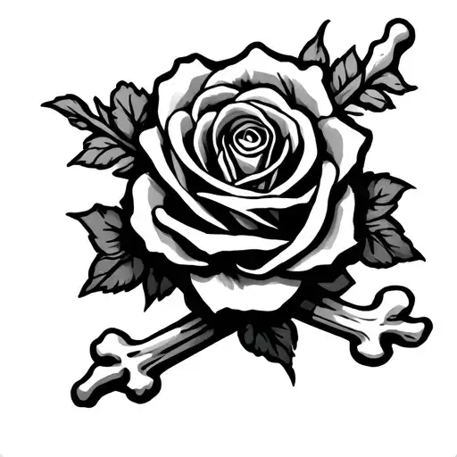 Rose And Crossbones
