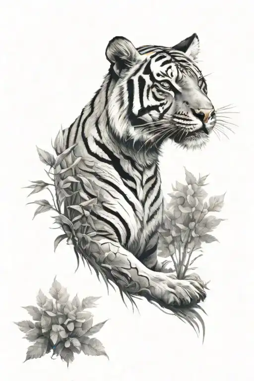 Tiger In The Forest