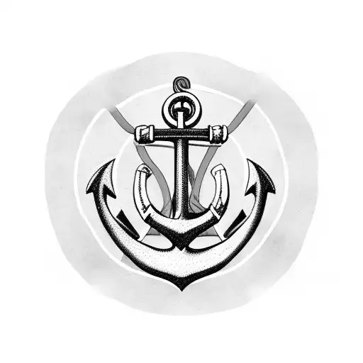 Anchor Tattoo 1979 Retro Style