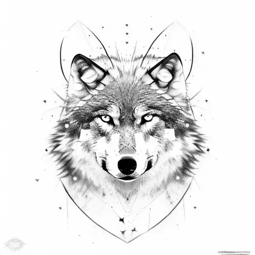 Wolf With Israeli Star