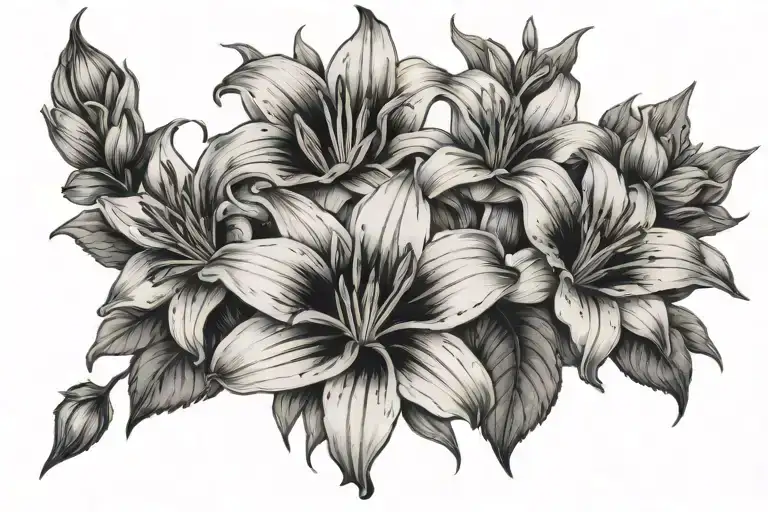 Lillies Roses Sunflower