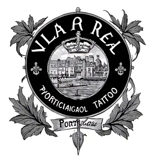 Vila Real Portugal Inside A Circle