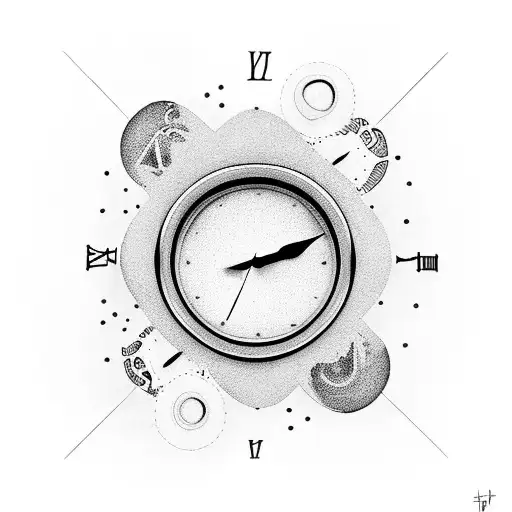 Clock Face With Baby Girl's Birth Time