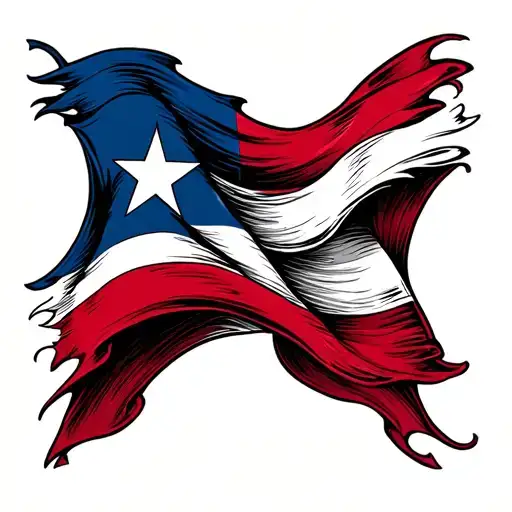 Texas Flag Intertwined