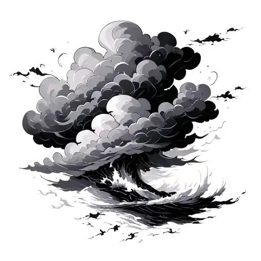 Dark Storm Clouds Swirling