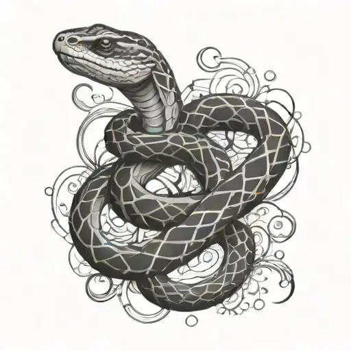 Organic Chemistry Inspired Snake Intertwined