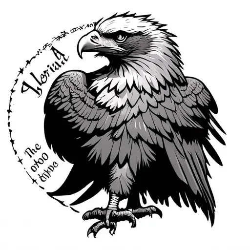 Albanian Eagle With A Qoute