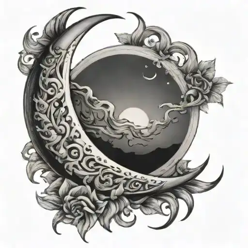 Crescent Moon Shining