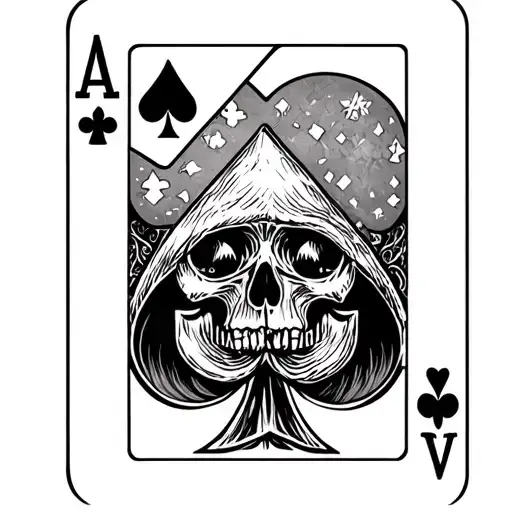 Atlas Tattoo Featuring Ace Playing Card
