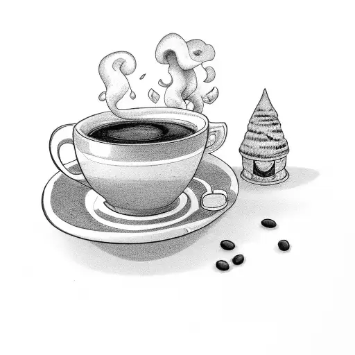 A Cozy Reading Nook With A Steaming Cup Of Coffee