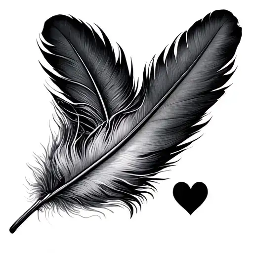 Feather And Heart