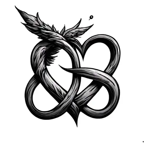 J Heart Infinity Symbol