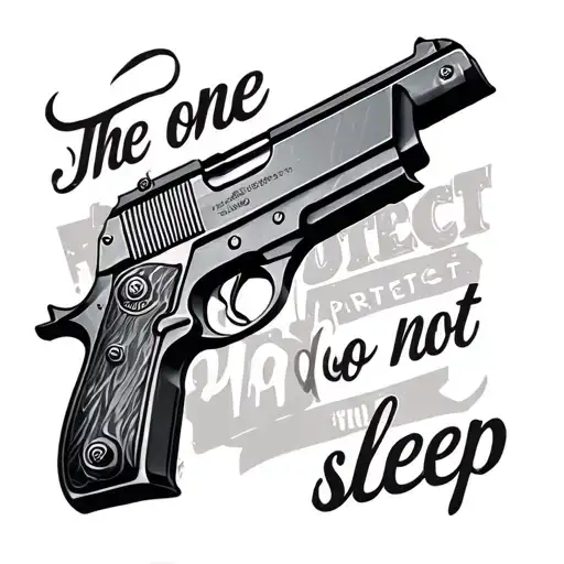 Gun And A Text ' The One Protect Me Do Not Sleep'