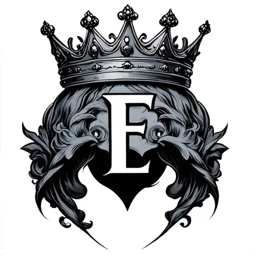 E With Crown
