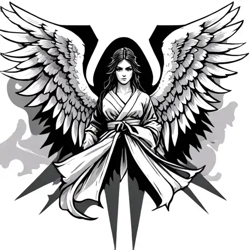 Angel Wings And Martial Arts