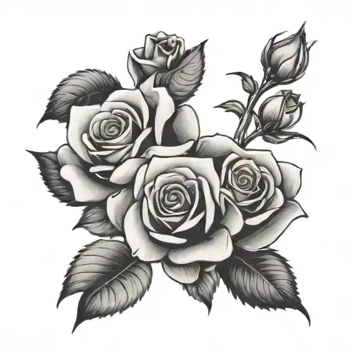 Roses With Lettering Byrum