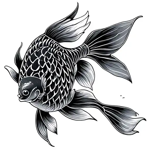 Tribal Nordic Koi Fish