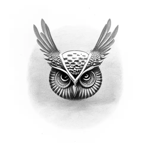 An Owl Holding A Classic Pocket Watch