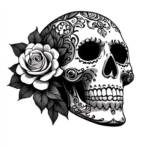 Sugar Skull Wearing
