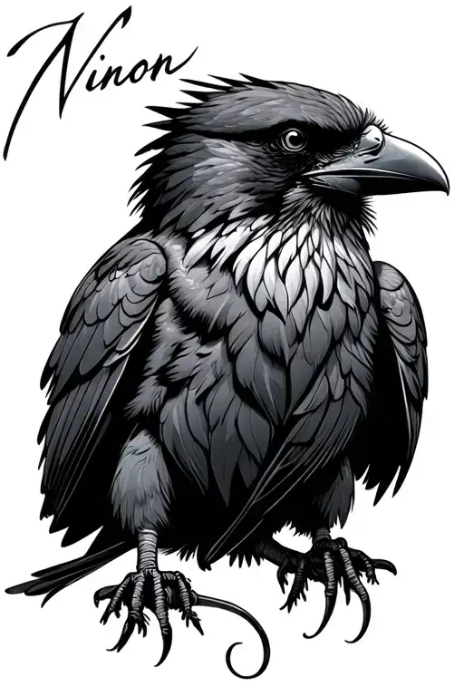 Raven With The Name Ninon
