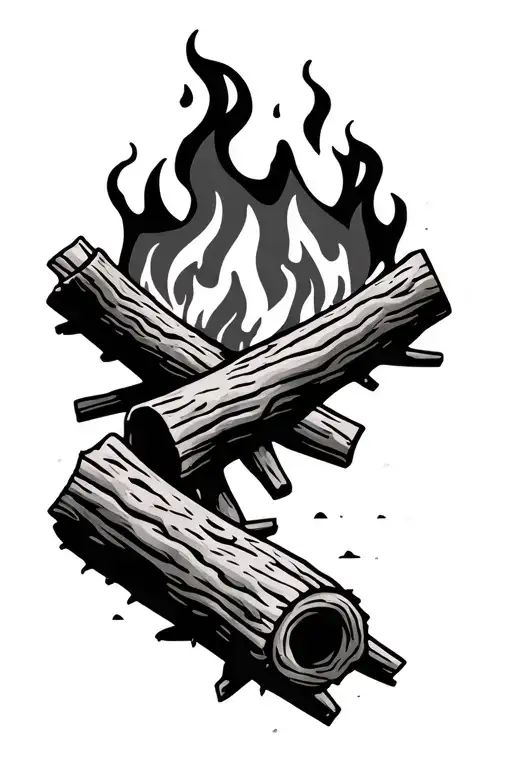 Camp Fire Woods Surrounded