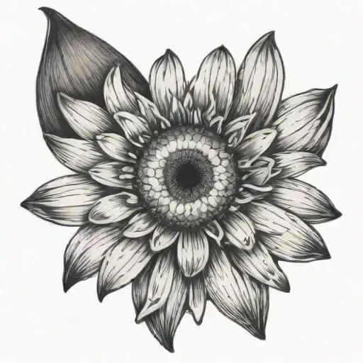 Daisy Flower Inside An Eye