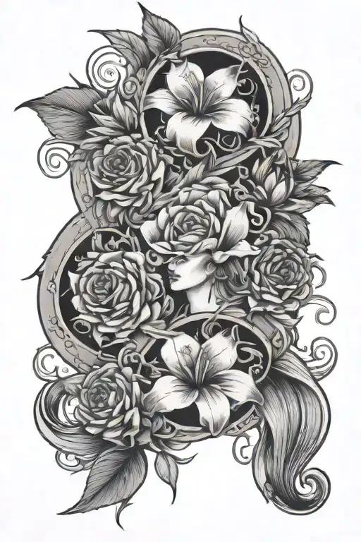 Lili Flowers Surrounded By Ocean