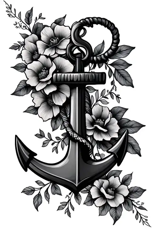 Anchor And Floral