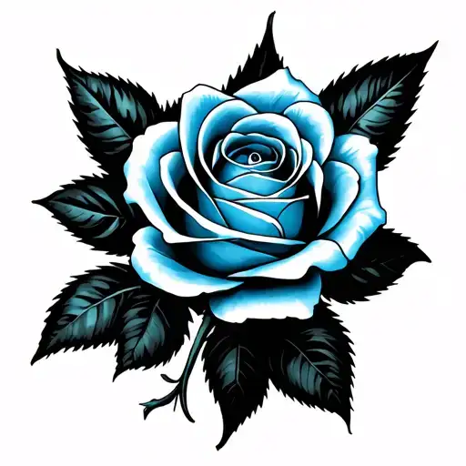 Yamir With A Blue Rose