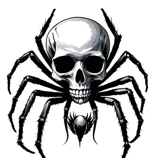 Skull And Spider