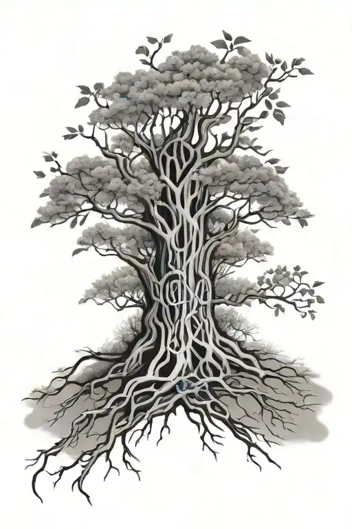 Family Tree With Names In Branches