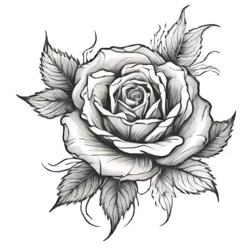 Rose Trapped In A Big World Floristic