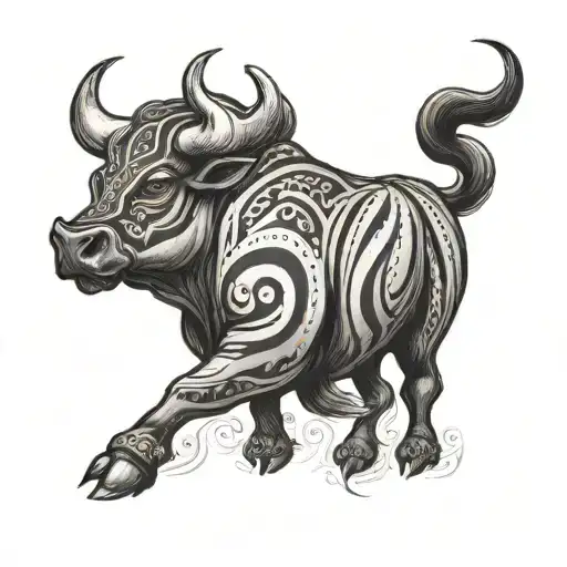 Bull With Mexican Markings