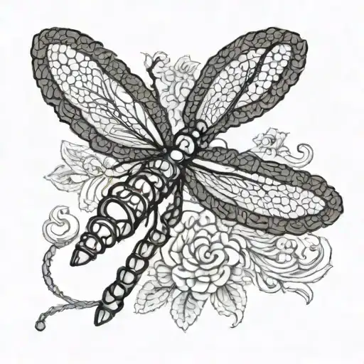 Crochet Dragonfly Flying