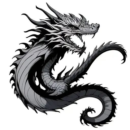 Dragon With Tail
