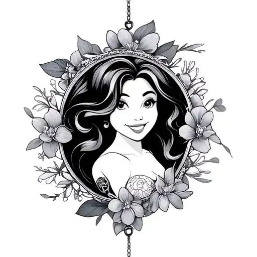 Make Me A Tattoo Design For A Disney Anklet Bracelet