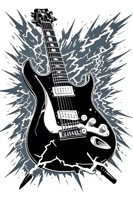 Electric Guitar Lightning