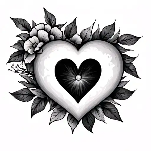 Abcah With A Little Heart Shape