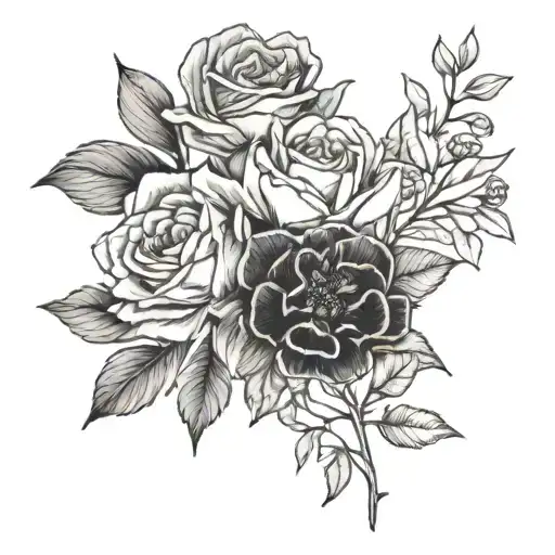 Birth Flower Bouquet