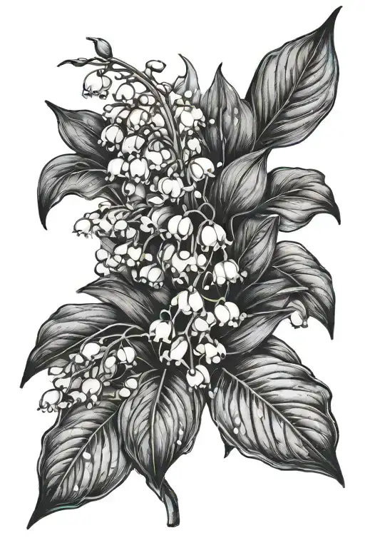 Leaves And Lily Of The Valley Flower