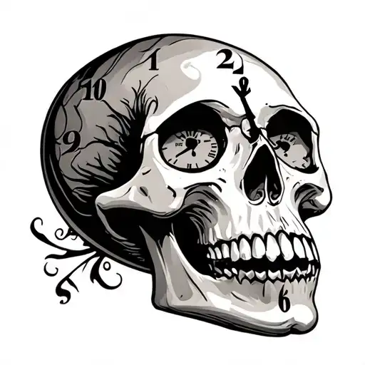 Skull Clock