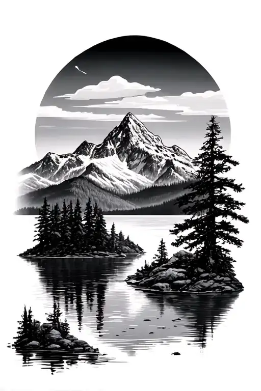 Mountain And Lake