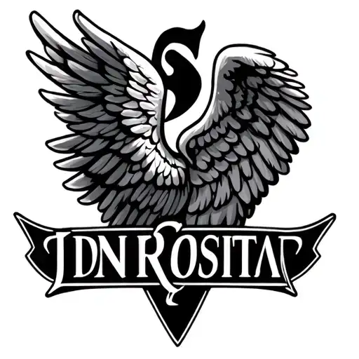 The First Name Of My Children In Latin With An Angel Wing In Front